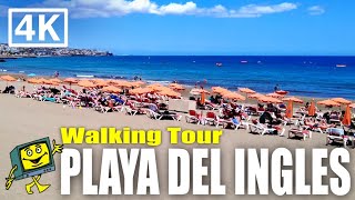 GRAN CANARIA Playa Del Ingles  4K Walking Tour [upl. by Oinafipe]