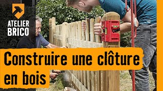 Construire une clôture en bois [upl. by Barolet458]