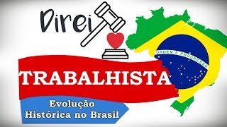 Evolução histórica Brasileira do Direito Trabalhista  Principais Marcos [upl. by Aihsercal]