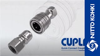 NITTO KOHKIQuick Connect Couplings quotCUPLAquot [upl. by Geithner]