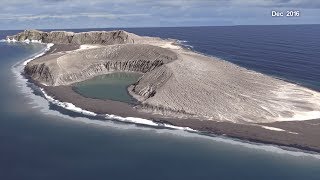 A New Timelapse of an Island Forming in Tonga [upl. by Eniamahs]