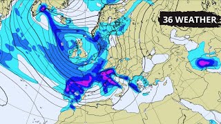 Europe Weather  January 24  2025  ECMWF Model  Precipitation  Rain Storms  In Europe [upl. by Kciredes832]