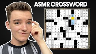 ASMR Solving a Crossword Puzzle [upl. by Norraj]