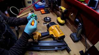 Bostitch Nailer Air leak  Emergency Repair [upl. by Anaic]