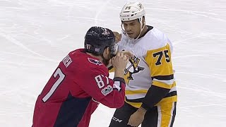 Penguins Ryan Reaves rains down haymakers on Capitals Liam O’Brien [upl. by Heidt477]