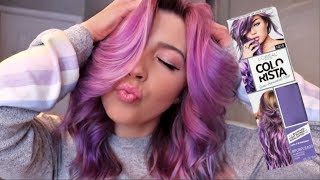 LOreal Colorista Review And Demo  I Dyed My Hair Purple [upl. by Llyrrad421]