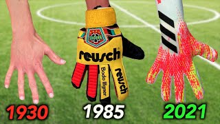 Testing Goalkeeper Gloves from 1930 to 2021  how much have they changed [upl. by Rednael]