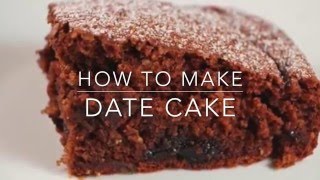 Date Cake Recipe [upl. by Cl617]