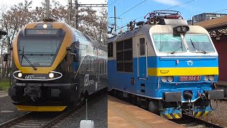 Vlaky Praha hlavní nádraží  2242016  Trains at Prague Main Station [upl. by Sontag]