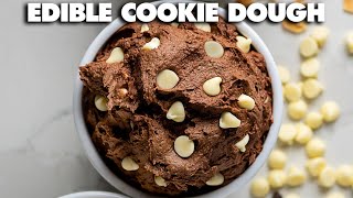 Edible Double Chocolate Cookie Dough Recipe [upl. by Saunder]