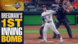 Alex Bregman leads Astros big 1st inning with MONSTER blast And carries bat too [upl. by Anisirhc]