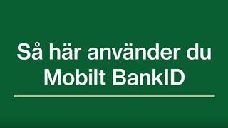 Så här loggar du in på Mina sidor med Mobilt BankID mobil [upl. by Margaret389]