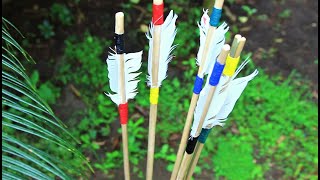 How to make Simple Bamboo ArrowDIY Arrow [upl. by Olatha]