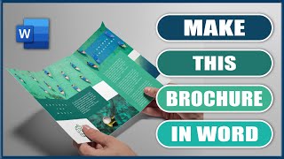 How to make a TRIFOLD LeafletBrochure in Word  Microsoft Word Tutorials [upl. by Alexander726]