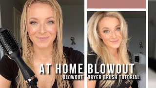 At home blowout tutorial with a blowout dryer brush  FoxyBae [upl. by Cofsky]