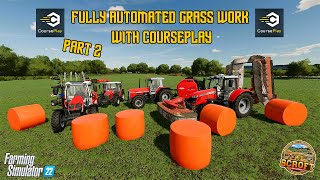 Automated Grass Work amp Custom Fields  How To Use CoursePlay Part 2  FS22 [upl. by Marala]