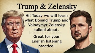 Donald Trump and Volodymyr Zelensky  🔥 Learn English Through Story Level 3  Graded Reader🎧 [upl. by Shadow]