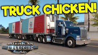 BAD TRUCK DRIVERS PLAY TAG ON HIGHWAY  American Truck Simulator Multiplayer [upl. by Mota206]