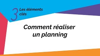 Comment réaliser un planning  Les bases du management de projet [upl. by Ycaj]