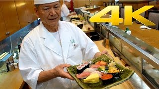 Tokyo Best Sushi  The art of Sushi making  寿司  すし  4K Ultra HD [upl. by Nauqram]