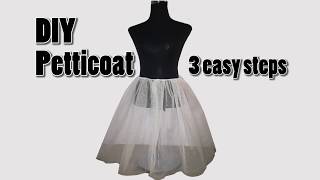 DIY Petticoat Easy 3 Steps [upl. by Filip385]