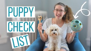 PUPPY SUPPLIES CHECKLIST  Everything You Need for Your Maltipoo Puppy [upl. by Rehpotsirahc]