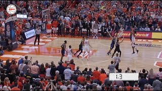 John Gillon BuzzerBeater  Syracuse vs Duke [upl. by Yldarb]