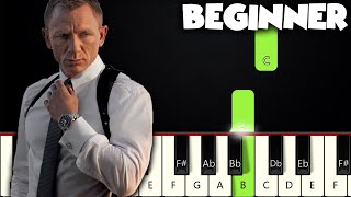 The James Bond Theme  BEGINNER PIANO TUTORIAL  SHEET MUSIC by Betacustic [upl. by Emmy459]