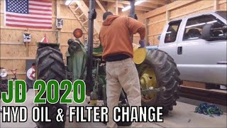 JD 2020 HYD OIL AND FILTER CHANGE PART 2 [upl. by Michele]