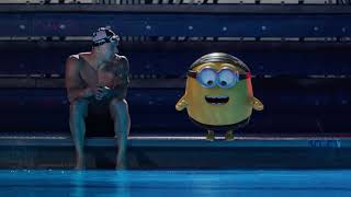 The Minions interrupt Caeleb Dressels Olympic training  NBC Sports [upl. by Airamzul]