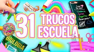 31 TRUCOS PARA LA ESCUELA QUE TIENES QUE SABER COMPILACIÓN [upl. by Jones]