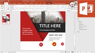 Graphic Portfolio Design  How to make Portfolio  PowerPoint Tutorial [upl. by Feune]