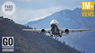 3 ABORTED LANDINGS at PARO AIRPORT  Go Around in Extreme Winds  Missed Approach [upl. by Idnem]