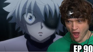 KILLUA VS SHOOT  Hunter x Hunter REACTION Episode 90 [upl. by Negyam395]