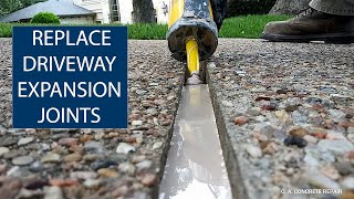 EXPANSION JOINT REPLACEMENT OF CONCRETE DRIVEWAYS [upl. by Corney777]