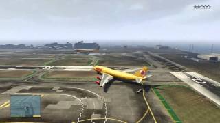 GTA V How To Get To The Airport amp Fly A JUMBO JET INCLUDING CRASHES [upl. by Reynolds]