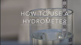 How to use a Hydrometer [upl. by Ora976]