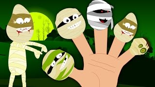 Mummy’s Finger Family  Halloween Songs Collection [upl. by Aseram]