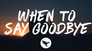 Gone West  When to Say Goodbye Lyrics [upl. by Selmore]