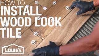 How To Install Wood Look Tile [upl. by Treiber45]