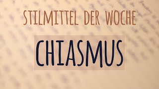 Chiasmus einfach erklärt  Beispiel [upl. by Gates908]