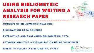 How to use Bibliometric Analysis for Writing a Research Paper [upl. by Lunneta401]