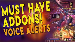 Must Have Addons Guide  VOICE NOTIFICATIONS  WeakAuras amp DBM Setup  WoW BfA 83 [upl. by Ellswerth]