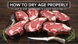 How to DRY AGE BEEF AT HOME Properly  45 Day Aged Bone in Ribeye [upl. by Novick]