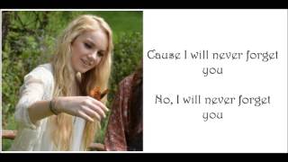 Danielle Bradbery  I Will Never Forget You Lyrics [upl. by Ahaelam]