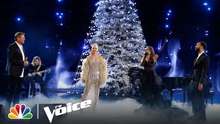 Blake Camila John and Gwen Deliver an Incredible Holiday Coach Performance  NBCs The Voice 2022 [upl. by Nos483]