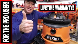 RIDGID 60 PEAK HP 14 GAL WETDRY VACUUM MODEL  HD1400 [upl. by Dinnage]