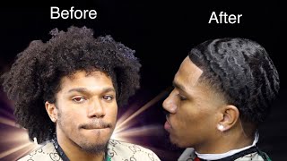 CRAZY HAIRCUT TRANSFORMATION  BARBER TUTORIAL 2023 [upl. by Suiram]