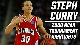 Stephen Curry 2008 NCAA tournament highlights top plays [upl. by Novelia]