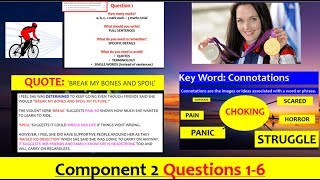 EDUQAS GCSE English Language Paper 2 ALL QUESTIONS Video Cycling [upl. by Bunns613]